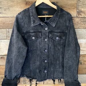 Plus Size Women’s Vintage Black Jean Jacket